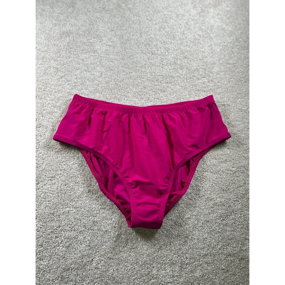 Women's Swimwear Magenta Plus Size‎ 20W Nylon Spandex Swim Bottom